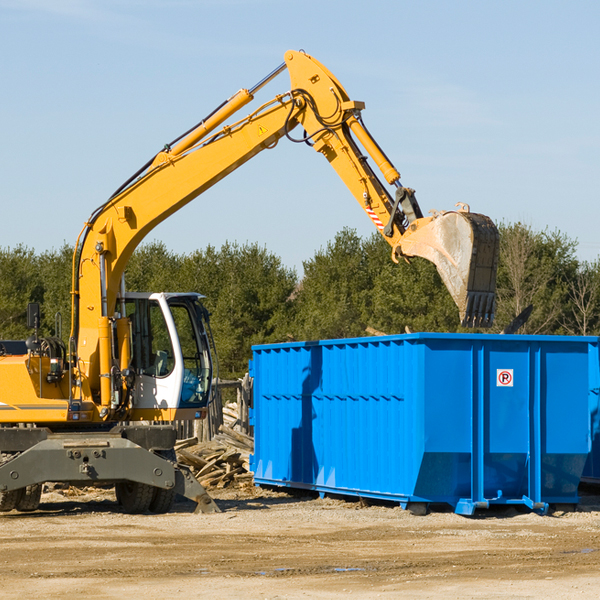 are there any restrictions on where a residential dumpster can be placed in Green